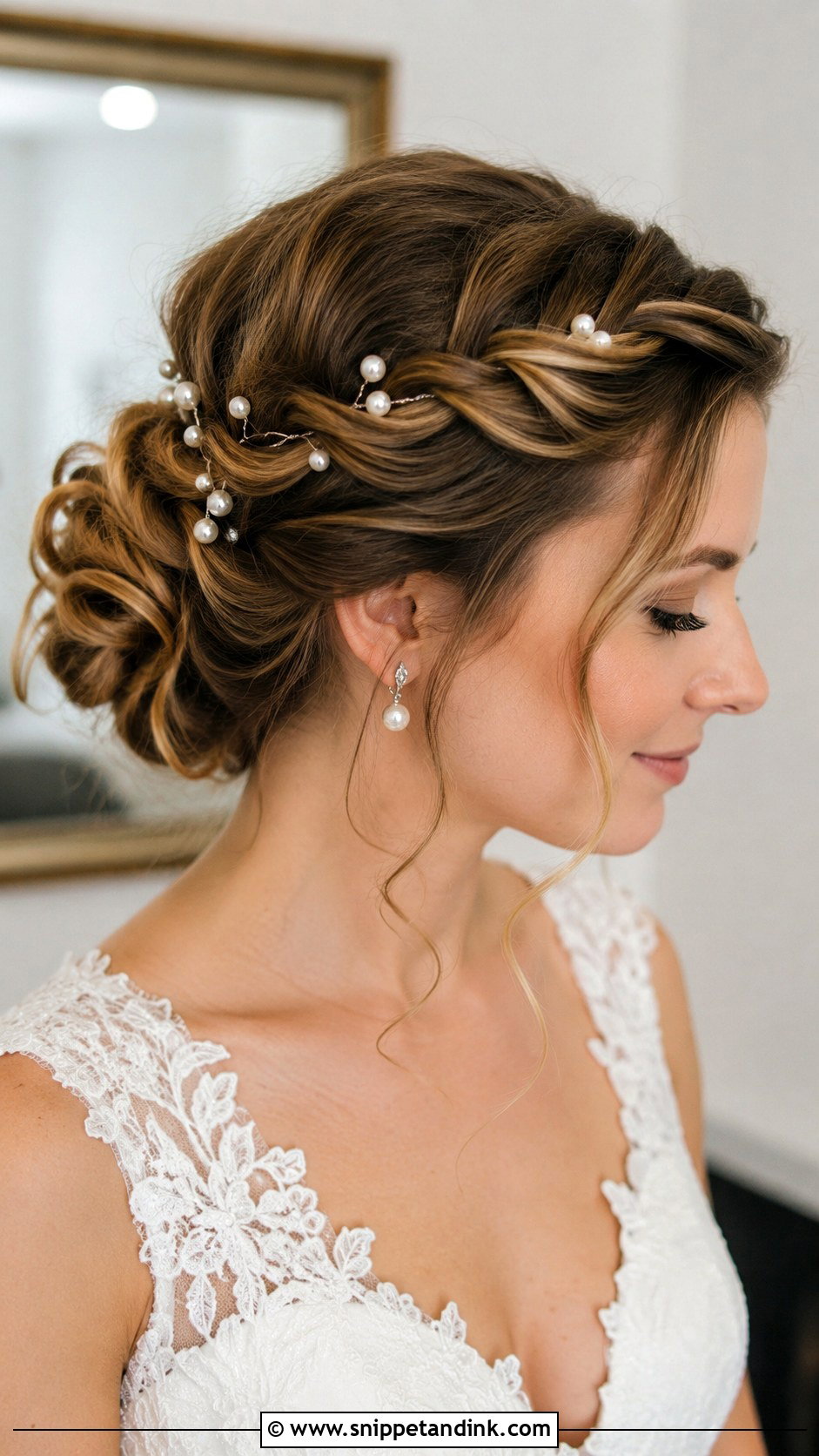 Fishtail Braided Bun Updo - Snippet and Ink - 25 Bridal Updos for Medium Hair
