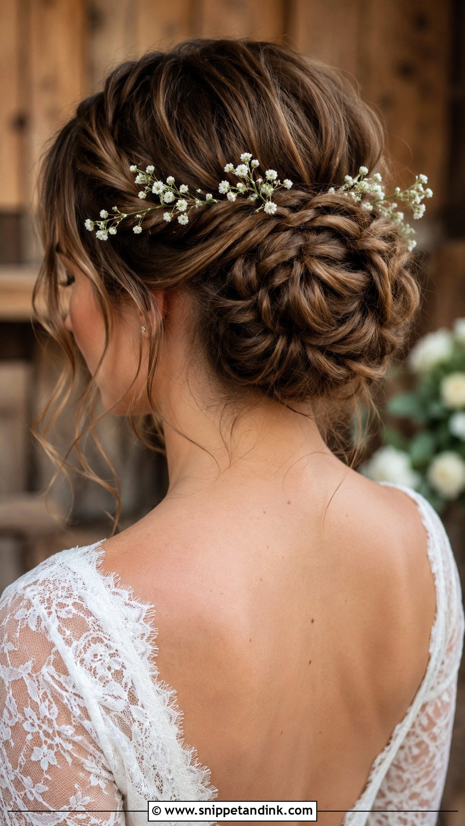 Fishtail Braided Bun for Brides - Snippet and Ink - 25 Bride Hair Bun Ideas