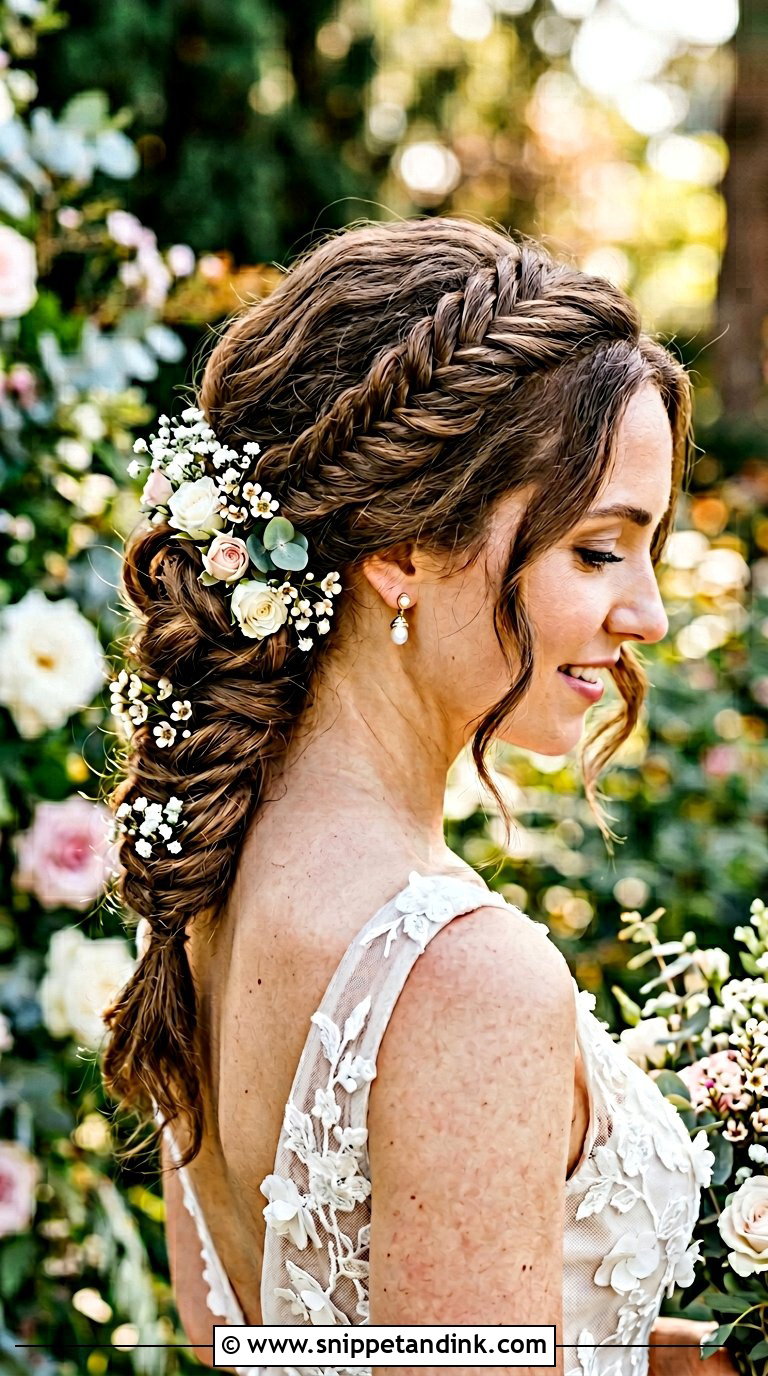 Fishtail Braided Bun for Wedding - Snippet and Ink - 20 Bun Hairstyle for Wedding Ideas