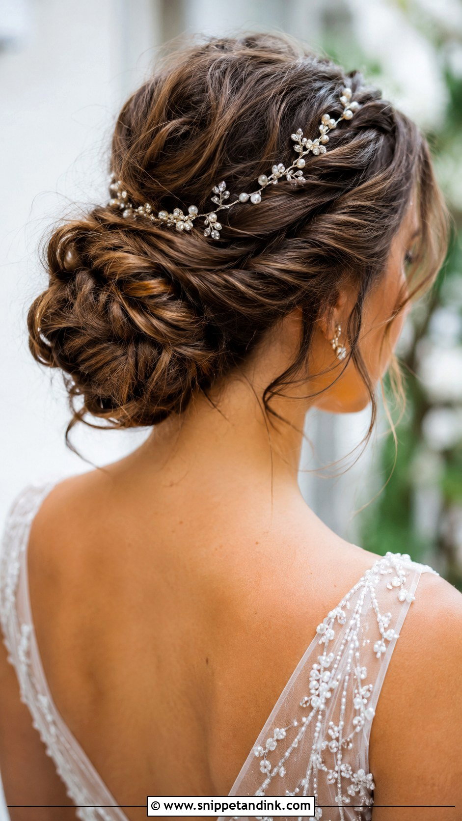Fishtail Braided Messy Bun - Snippet and Ink - 20 Bridal Messy Bun Hairstyles
