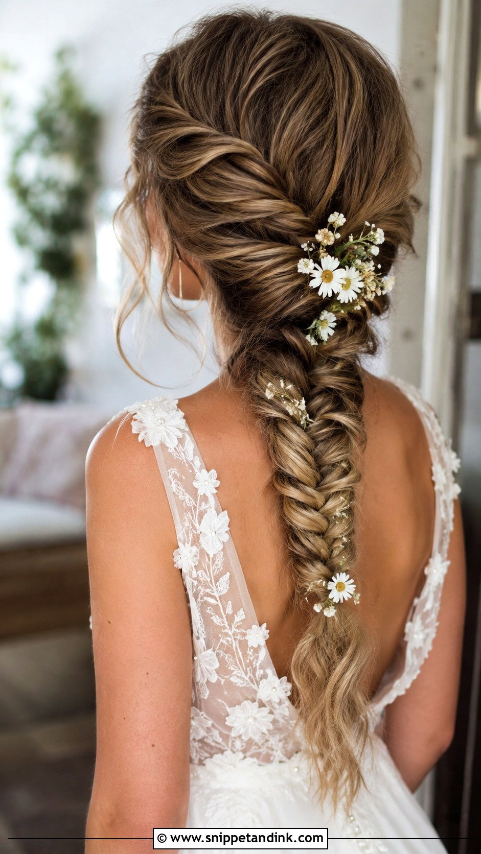 Fishtail Braided Ponytail - Snippet and Ink - 30 Ponytail Wedding Hairstyles