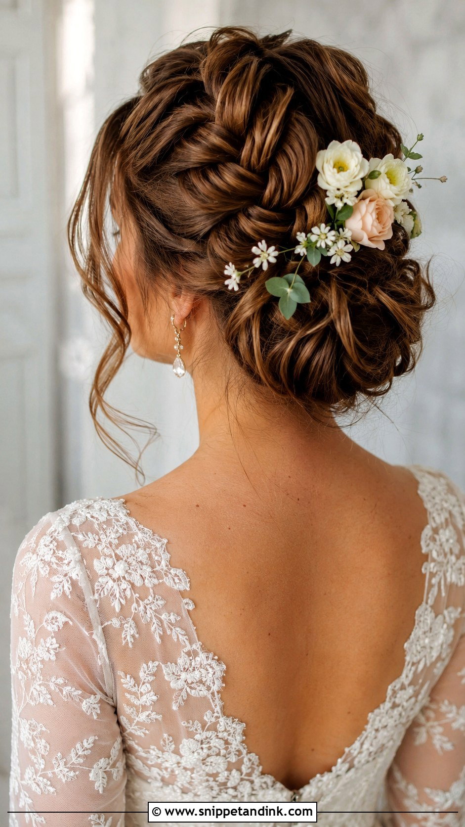 Fishtail Braided Updo for Long Hair - Snippet and Ink - 20 Wedding Braids for Long Hair