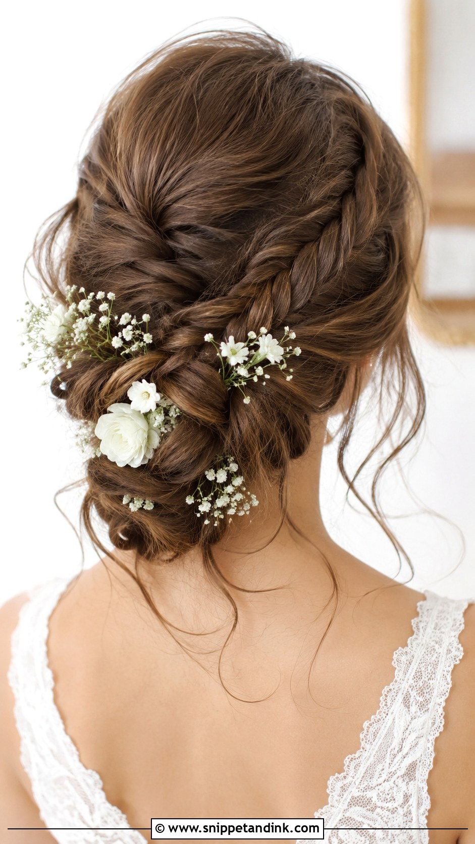 Fishtail Braided Updo for Short Hair - Snippet and Ink - 25 Wedding Updos for Short Hair