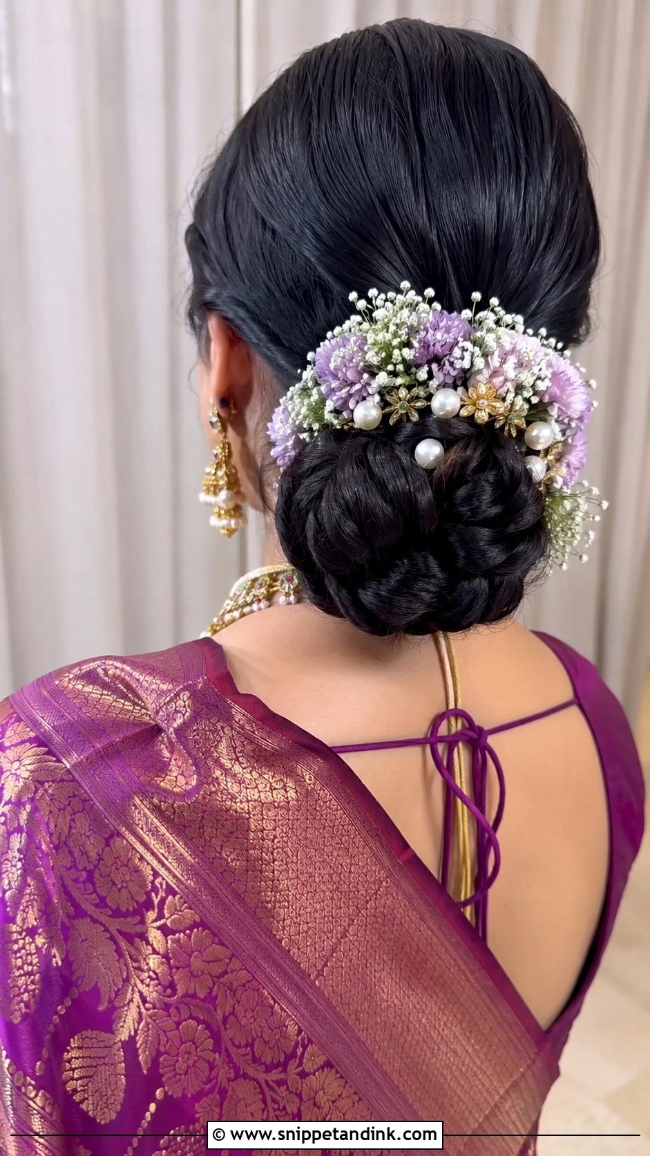 Fishtail Bun Hairstyle - Snippet and Ink - 25 Indian Braided Hairstyles for Wedding