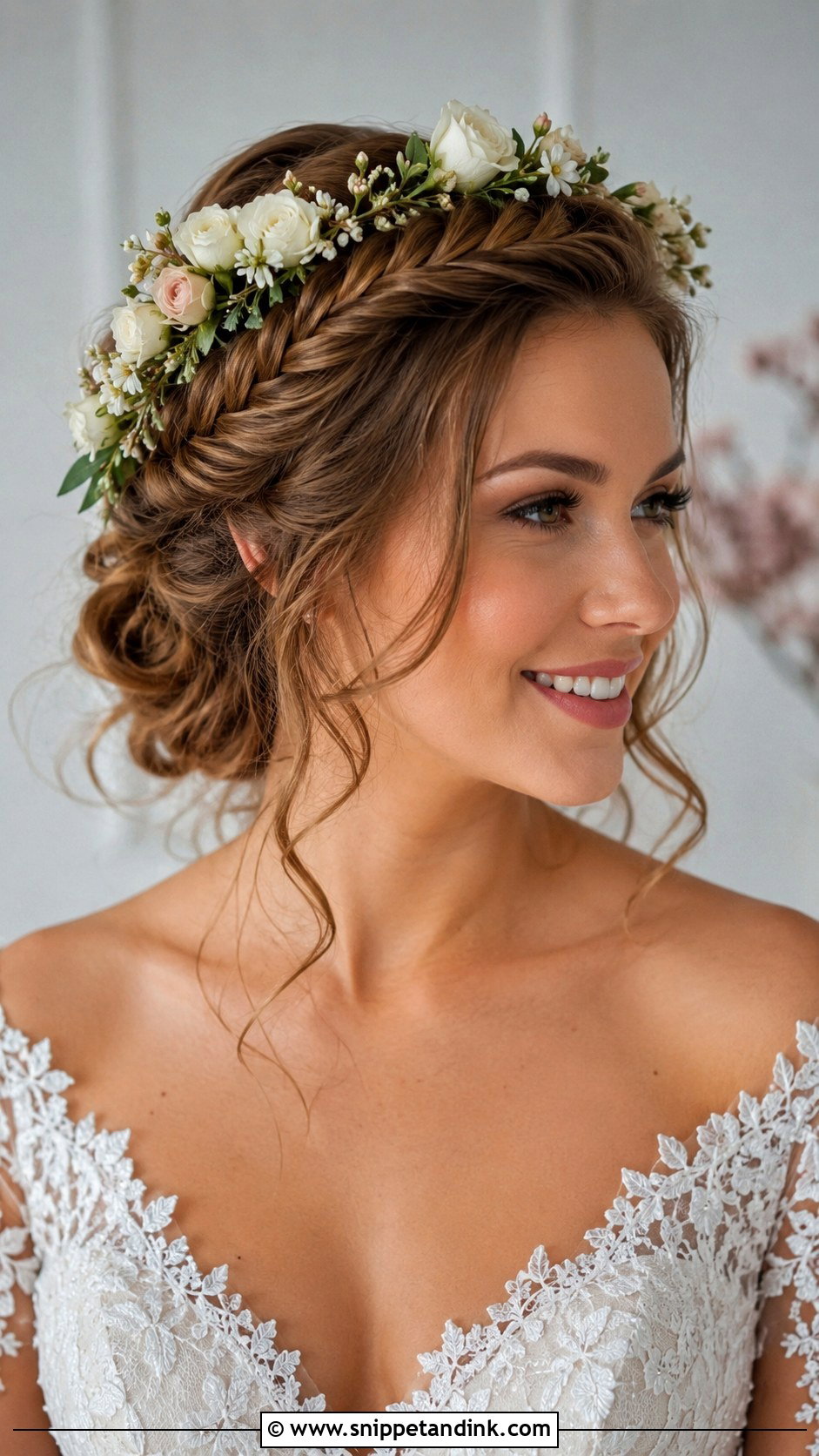 Fishtail Crown Braid - Snippet and Ink - 25 Bridal Hair Braid Ideas