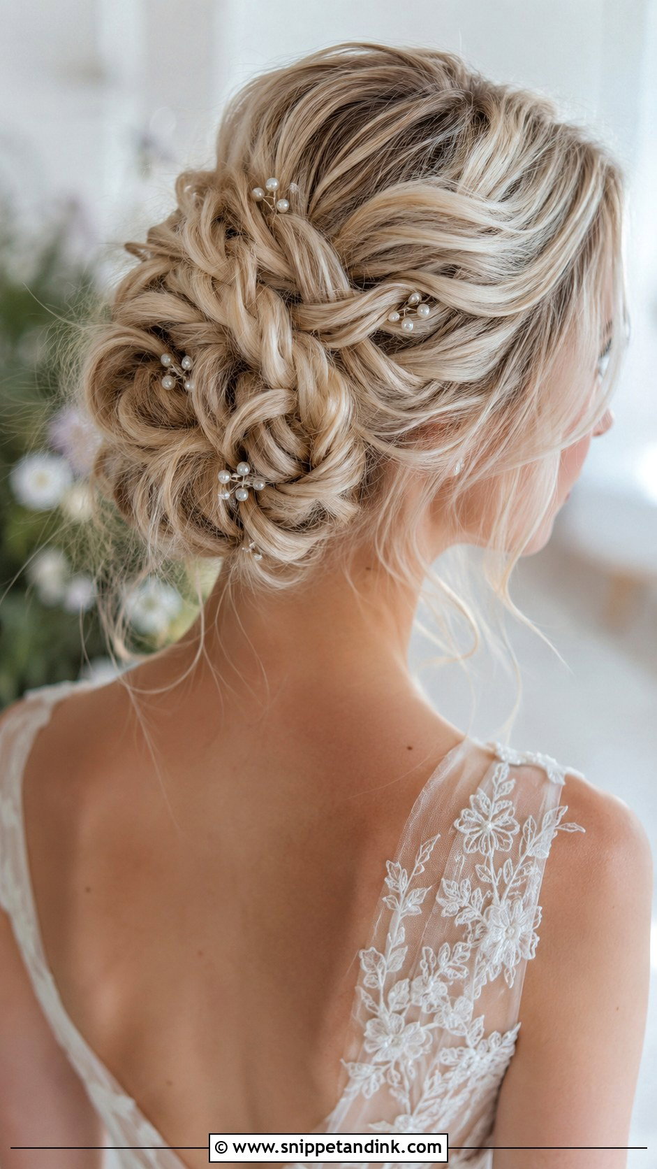 Fishtail High Bun Wedding Hairstyle - Snippet and Ink - 25 High Bun Wedding Hairstyles