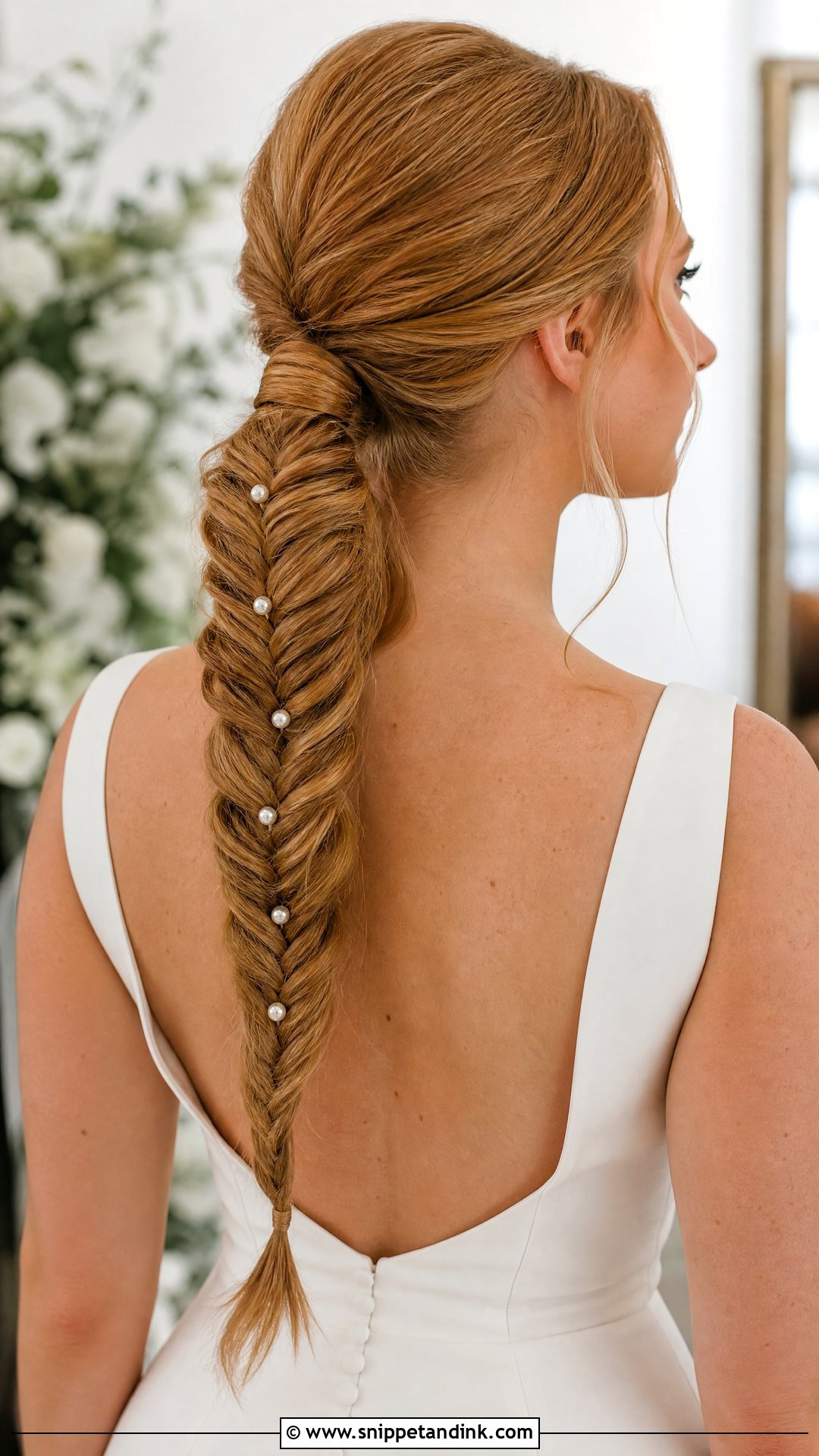 Fishtail Ponytail Bridal Hair - Snippet and Ink - 15 Fishtail Bridal Hair Ideas