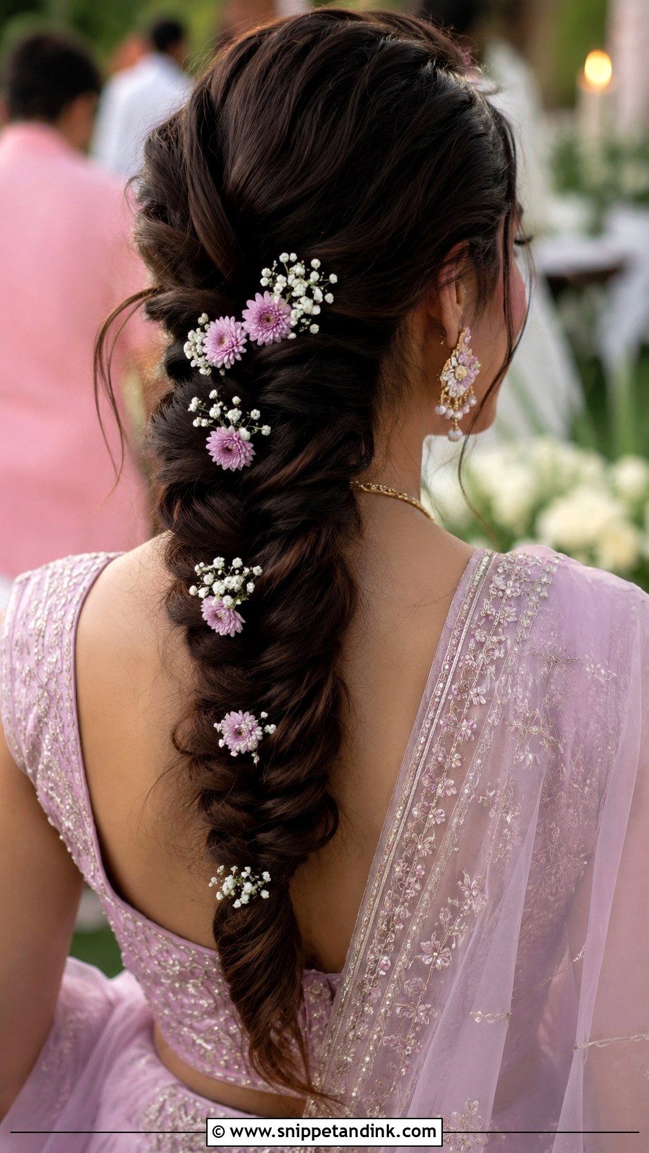 Fishtail Ponytail - Snippet and Ink - 20 Indian Wedding Ponytail Hairstyles