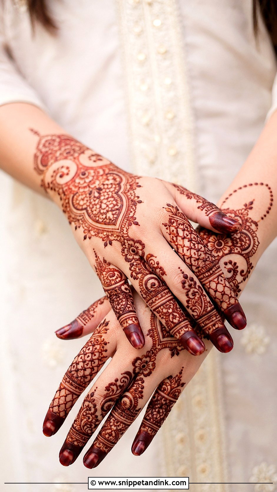 Five Finger Mehndi Design - Snippet and Ink - 35 Unique Fingers Mehndi Designs