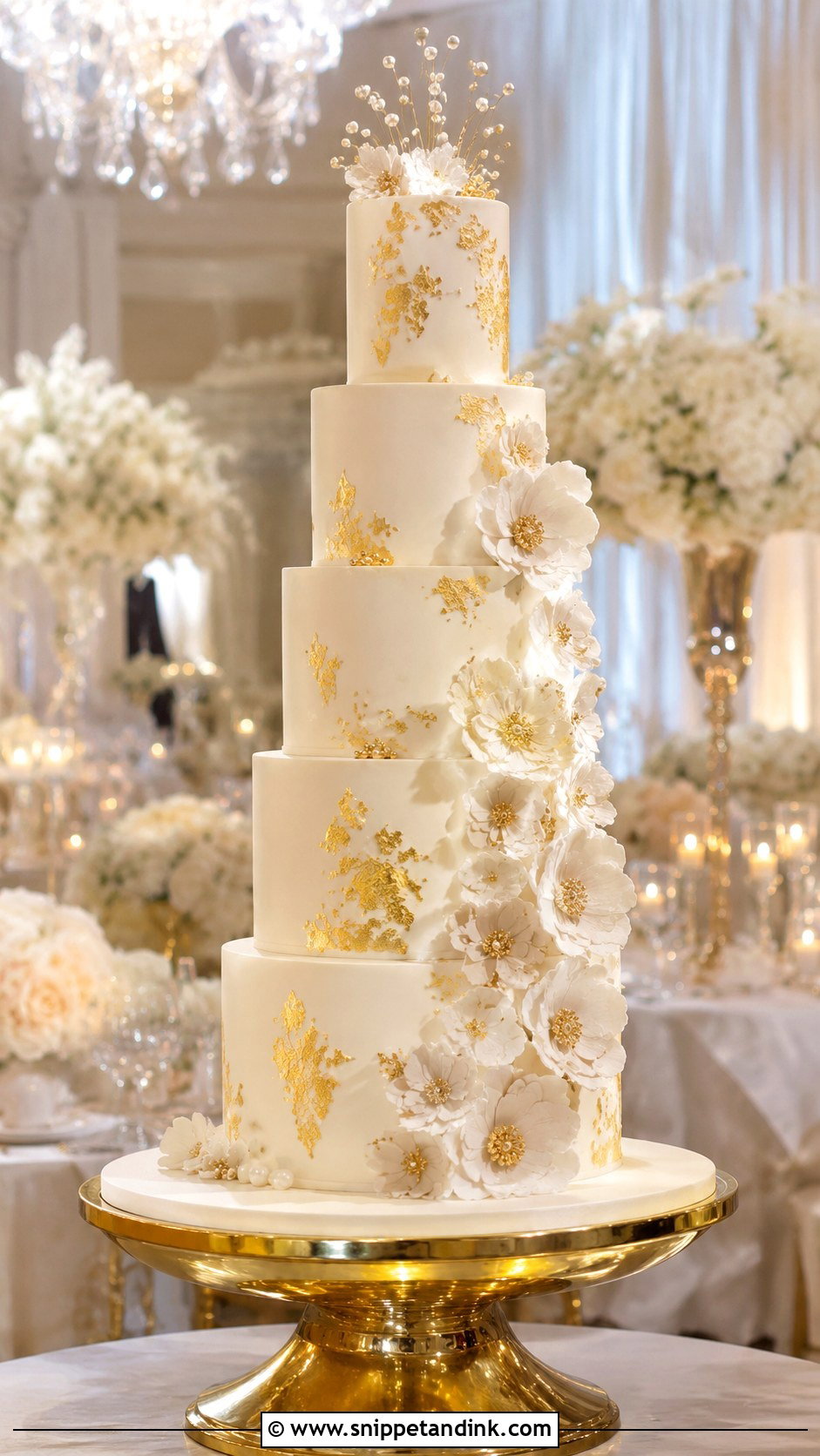 Five Tier Wedding Cake For 150 Guests - Snippet and Ink - 20 Wedding Cake for 150 Guests