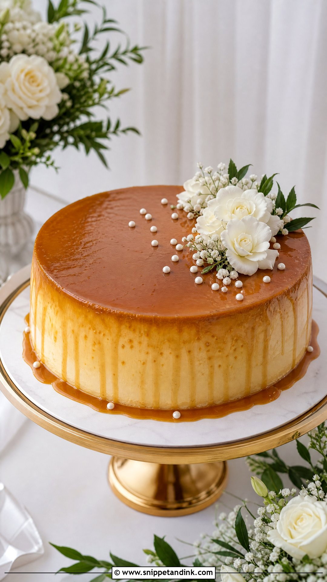 Flan Mexican Wedding Cake - Snippet and Ink - 20 Mexican Wedding Cakes