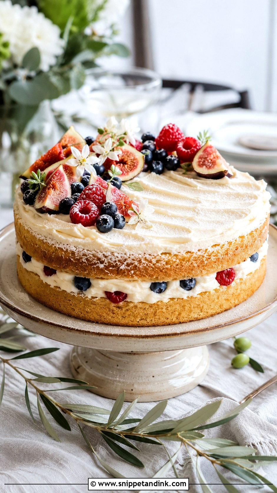 Flat Italian Mascarpone Wedding Cake - Snippet and Ink - 20 Flat Italian Wedding Cake Ideas