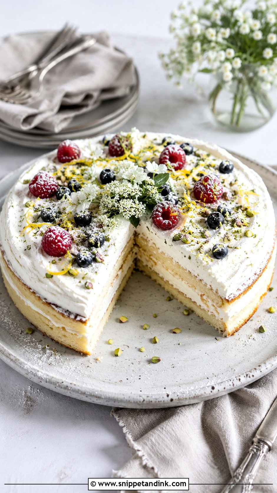Flat Italian Ricotta Wedding Cake - Snippet and Ink - 20 Flat Italian Wedding Cake Ideas