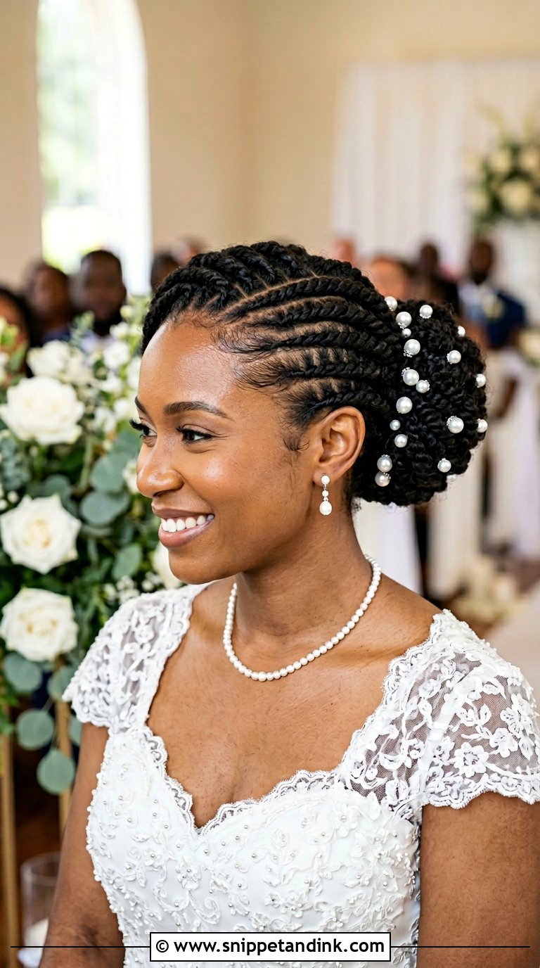 Flat Twist Bun - Snippet and Ink - 20 Black Wedding Hair Ideas