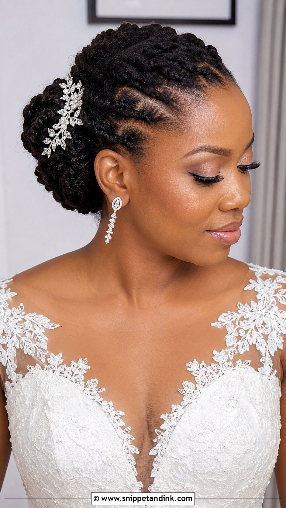 Flat Twist Bun - Snippet and Ink - 25 Black Wedding Hairstyles for Bride