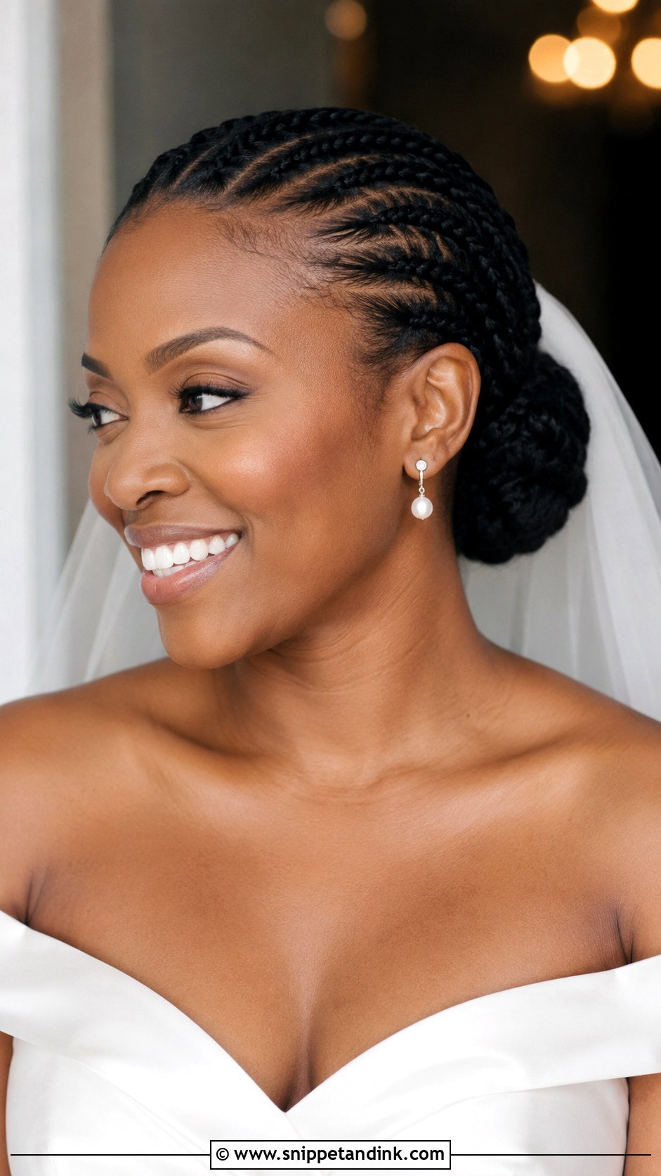 Flat Twist Bun for Natural Hair Bride - Snippet and Ink - 20 Natural Hair Styles for Wedding