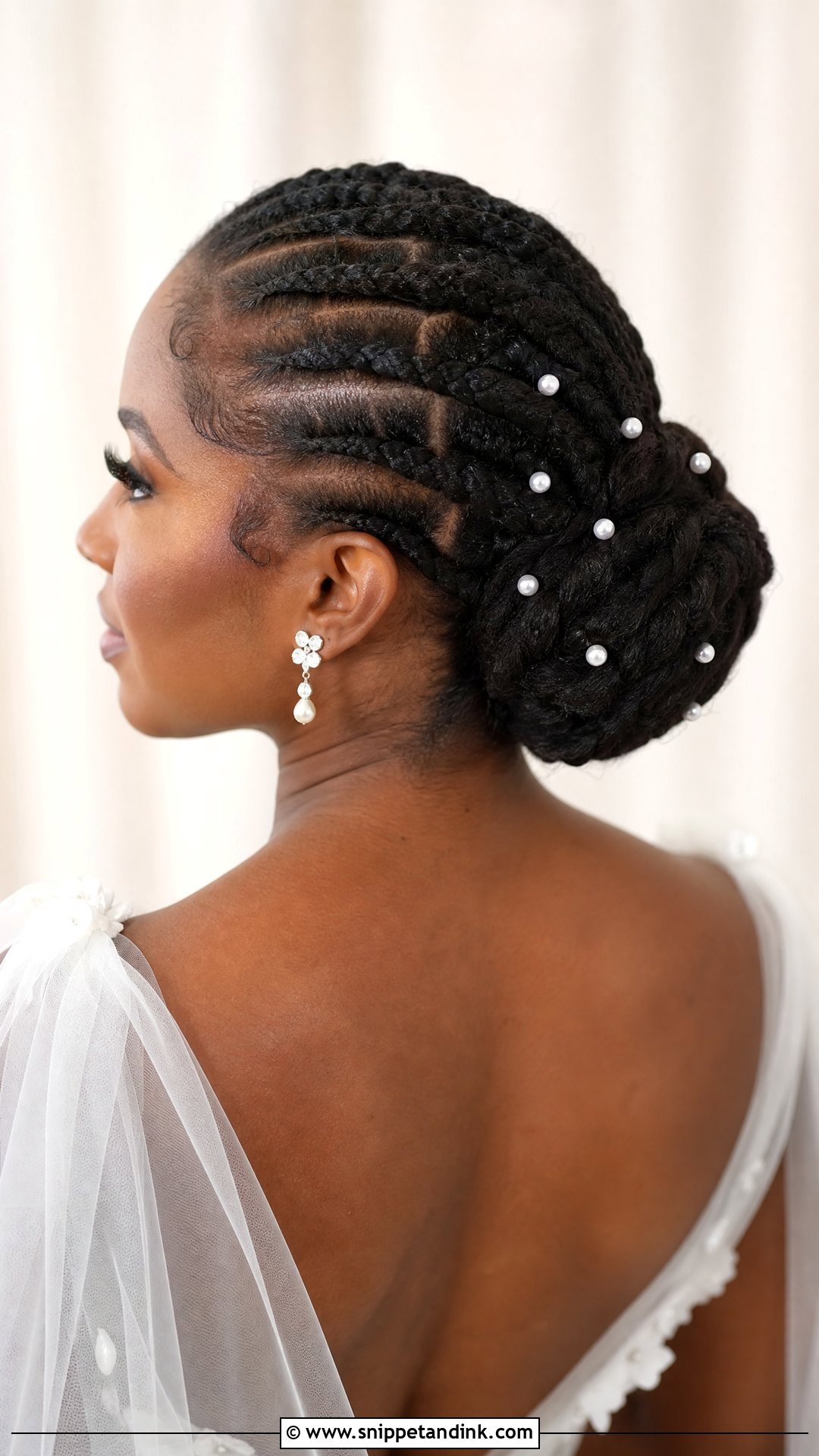 Flat Twist Bun for Natural Hair Brides - Snippet and Ink - 20 Natural Hair Styles for Brides
