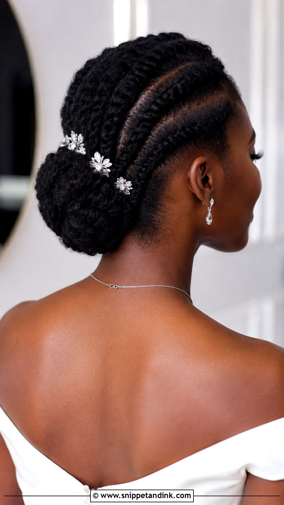 Flat Twist Bun - Snippet and Ink - 20 African Bride Hairstyles