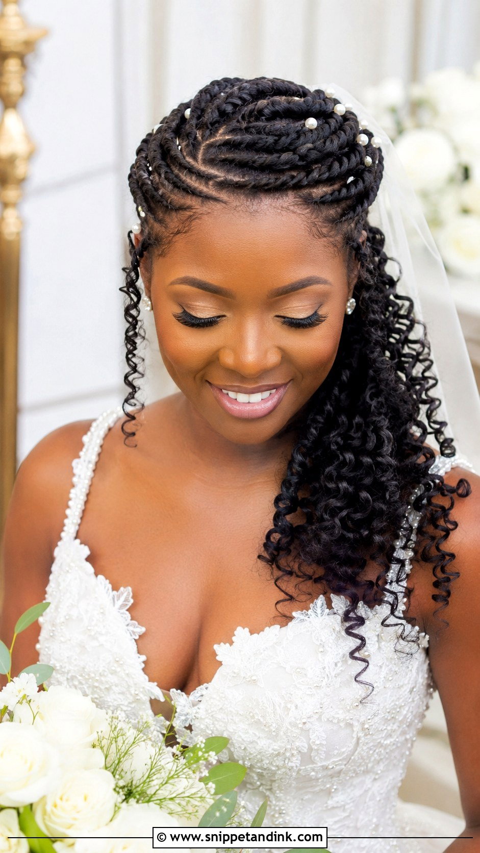Flat Twist Crown Bridal Look - Snippet and Ink - 25 Bridal Hairstyles Black Women