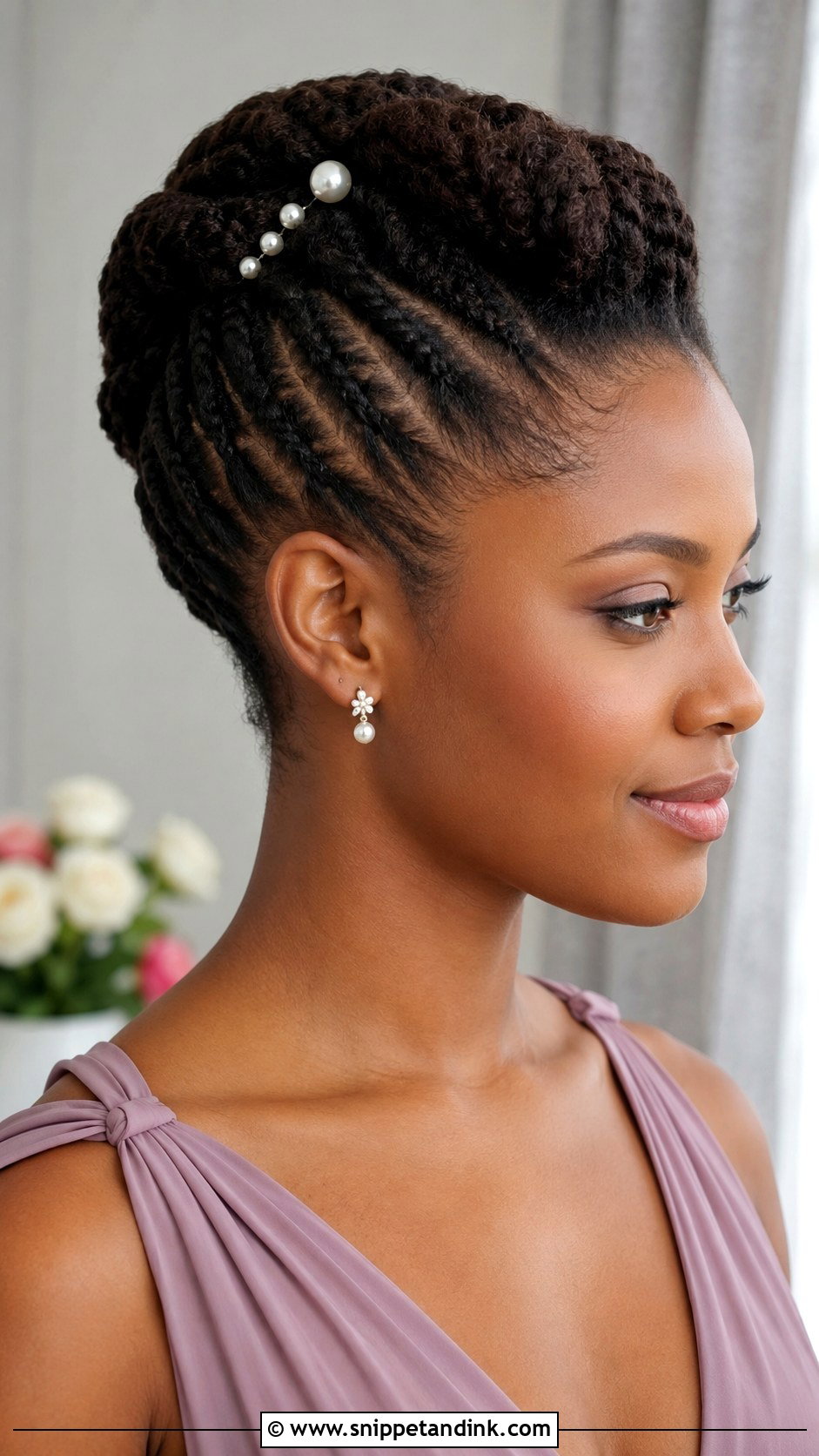 Flat Twist Updo For Black Bridesmaid - Snippet and Ink - 20 Bridesmaid Hairstyles Black Hair
