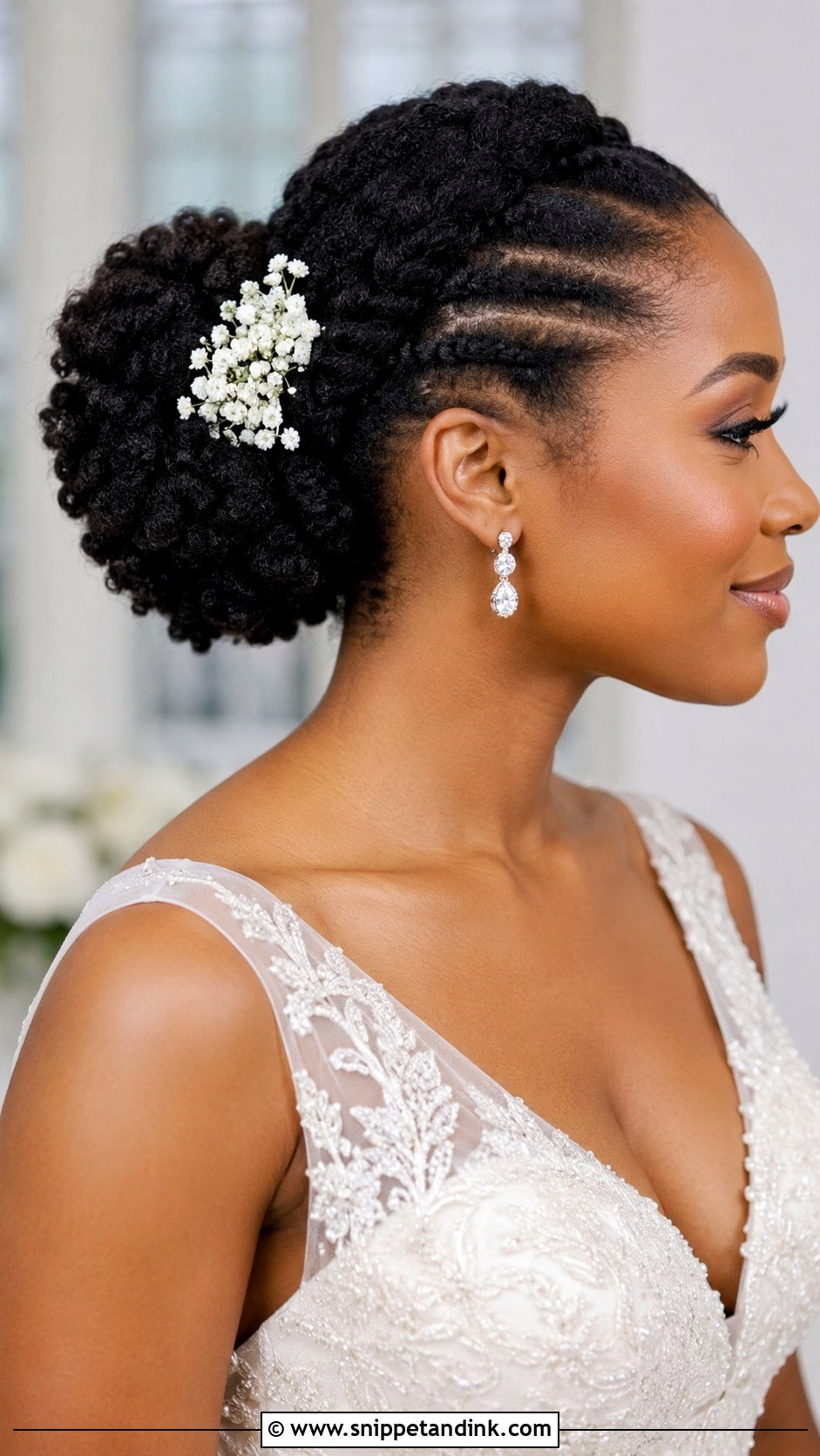 Flat Twist Updo With Curly Bun - Snippet and Ink - 30 4c Wedding Hairstyles