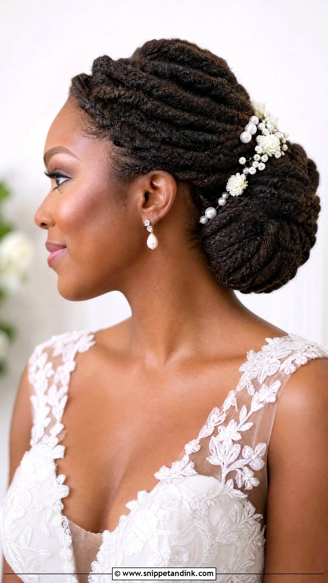 Flat Twist Updo for Natural Hair - Snippet and Ink - 30 Wedding Hairstyles Black Women