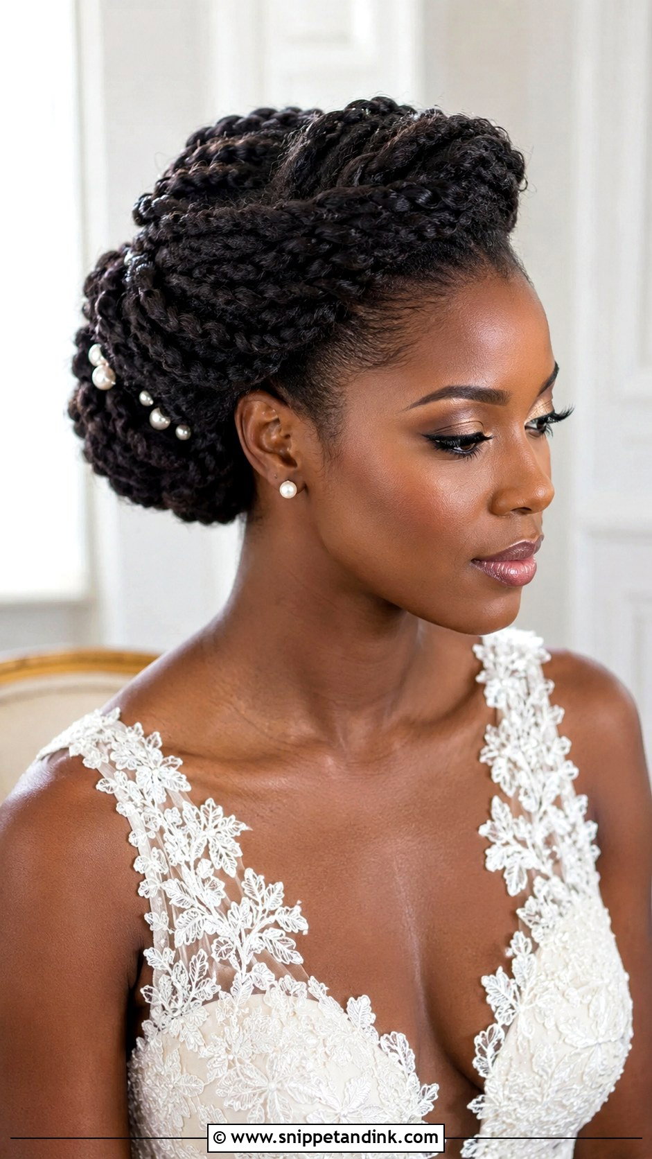 Flat Twist Wedding Updo For Black Women - Snippet and Ink - 15 Wedding Hair Updo Black Women Ideas