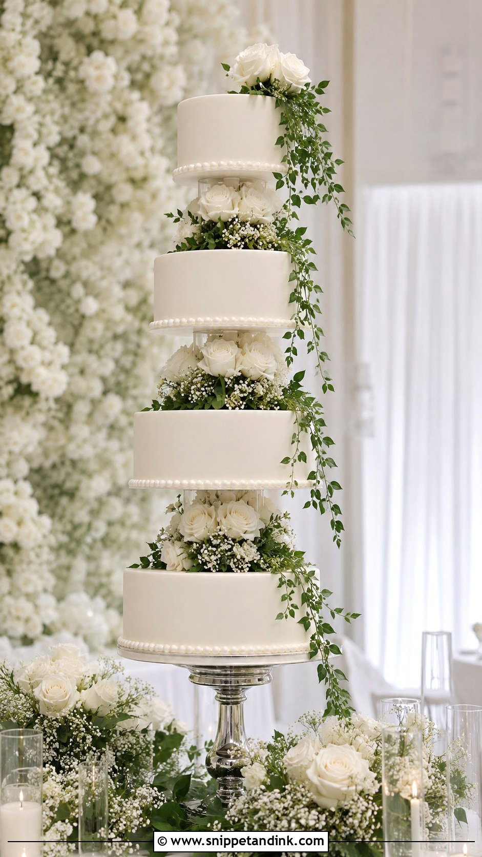 Floating Tier Wedding Cake - Snippet and Ink - 20 Best Cake Design Ideas for Wedding