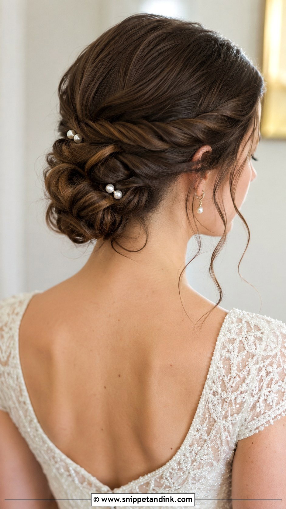 Floral Accented Updo - Snippet and Ink - 20 Wedding Hair Styles Updo