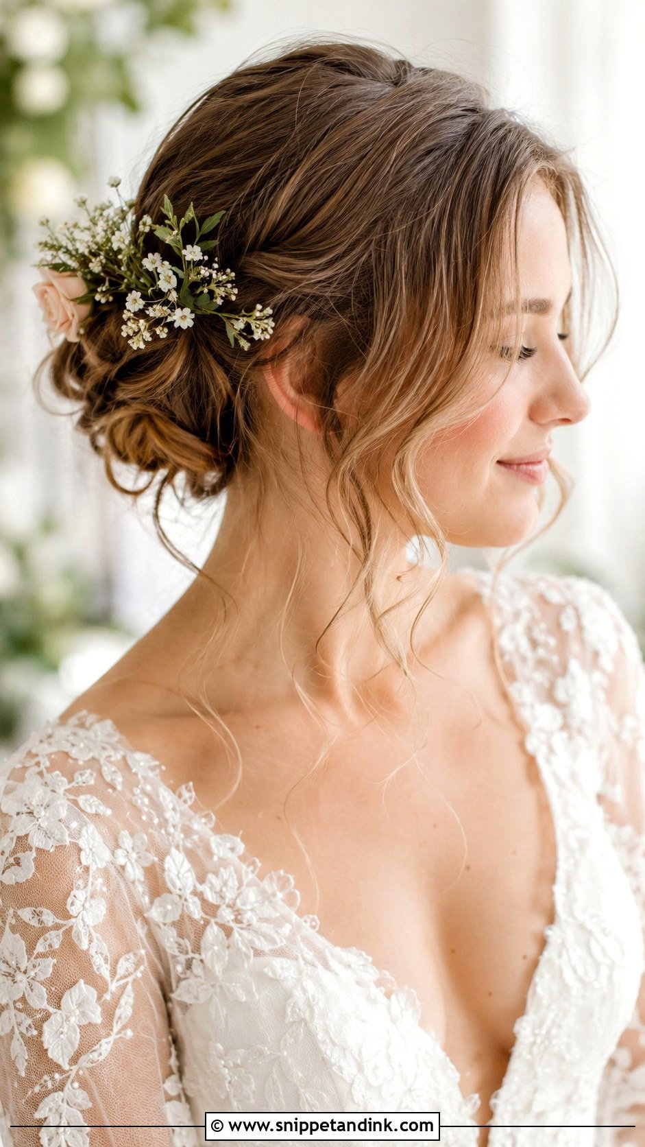Floral Accessory Updo - Snippet and Ink - 30 Wedding Guest Hairstyles
