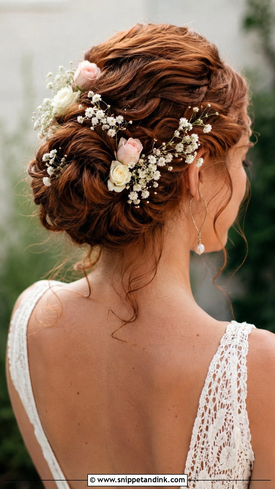Floral Adorned Wedding Updo - Snippet and Ink - 20 Classy Elegant Updo Wedding Hairstyles