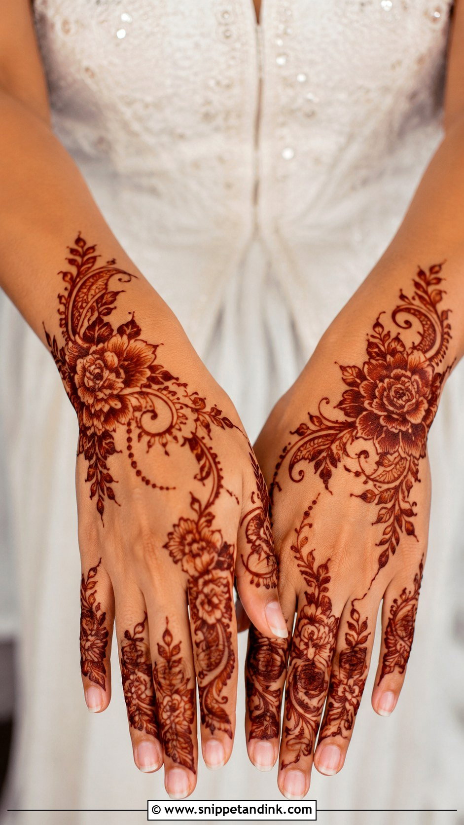 Floral Aesthetic Mehndi Design - Snippet and Ink - 35 Aesthetic Mehndi Designs