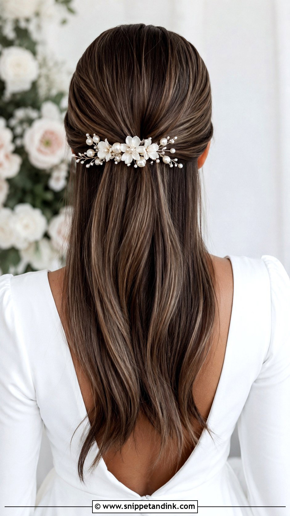 Floral Barrette Wedding Hair - Snippet and Ink - 20 Flower Hair Accessories Wedding Ideas