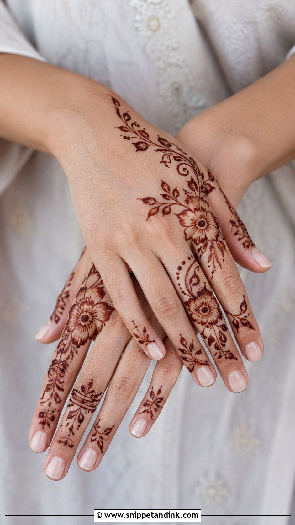 Floral Bel Mehndi Design - Snippet and Ink - 35 Floral Mehndi Designs