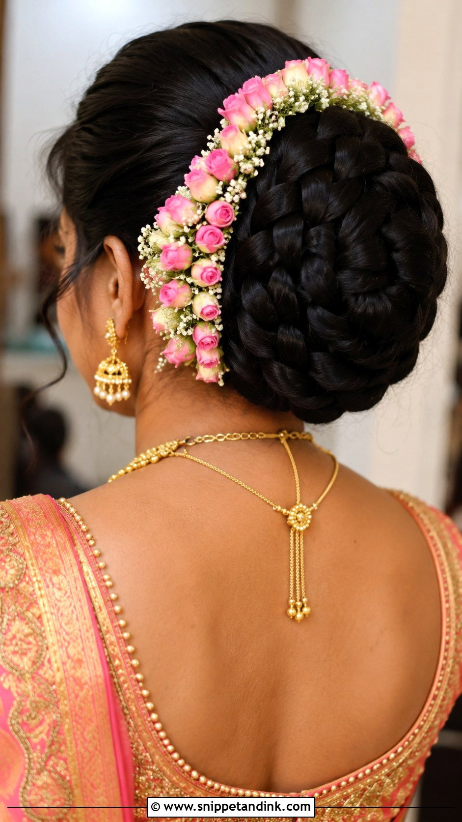 Floral Braided Juda - Snippet and Ink - 25 Bridal Juda Hairstyles with Flowers