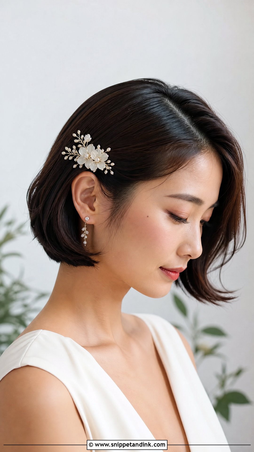 Floral Bridal Hair Accessories For Short Hair - Snippet and Ink - 15 Floral Bridal Hair Accessories