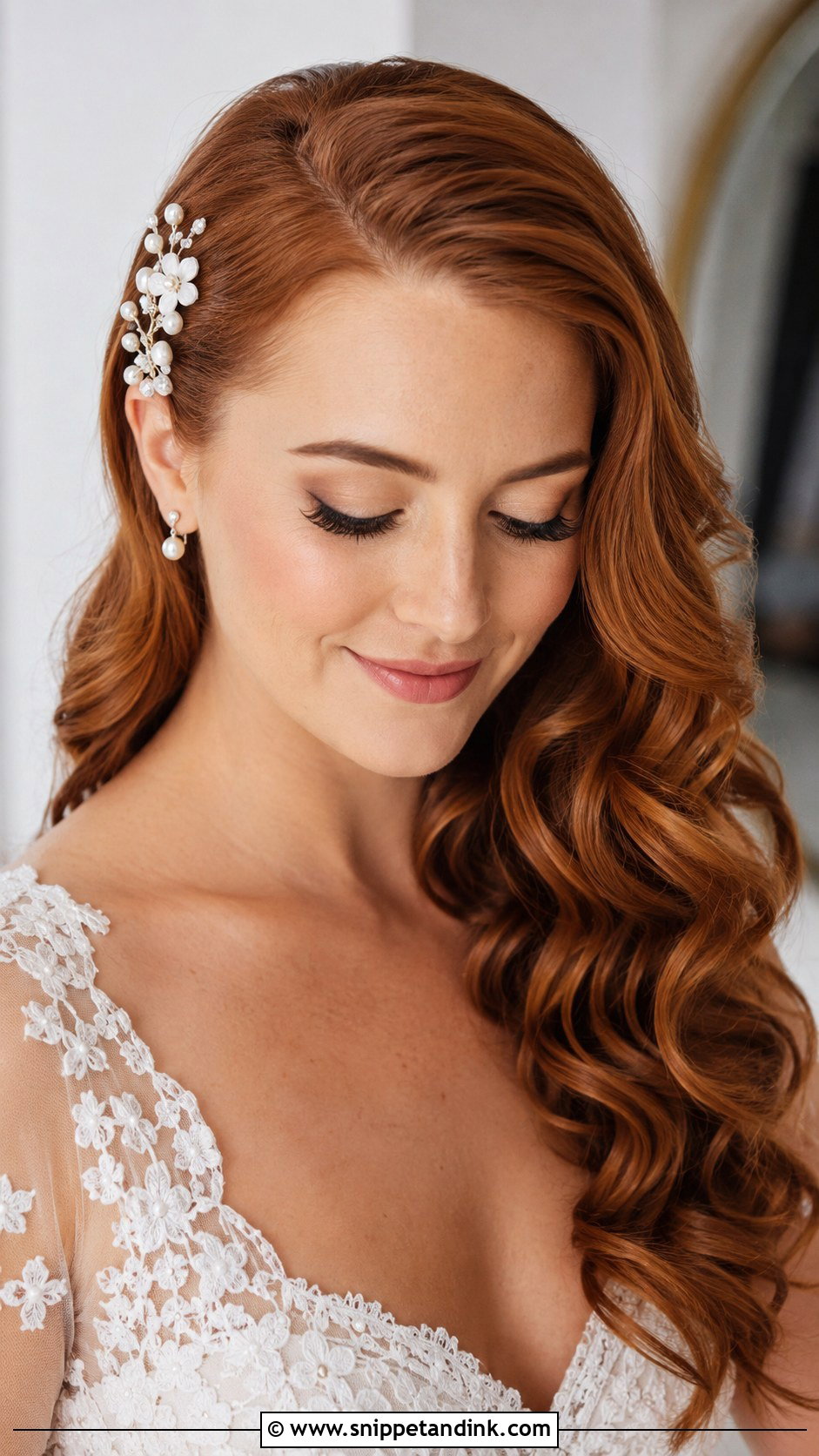 Floral Bridal Hair Pins - Snippet and Ink - 20 Flower Bridal Hair Decorations Ideas