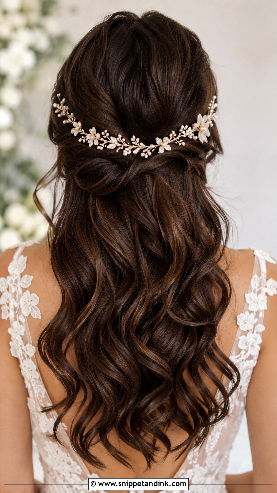 Floral Bridal Hair Vine - Snippet and Ink - 20 Floral Bridal Hair Ideas