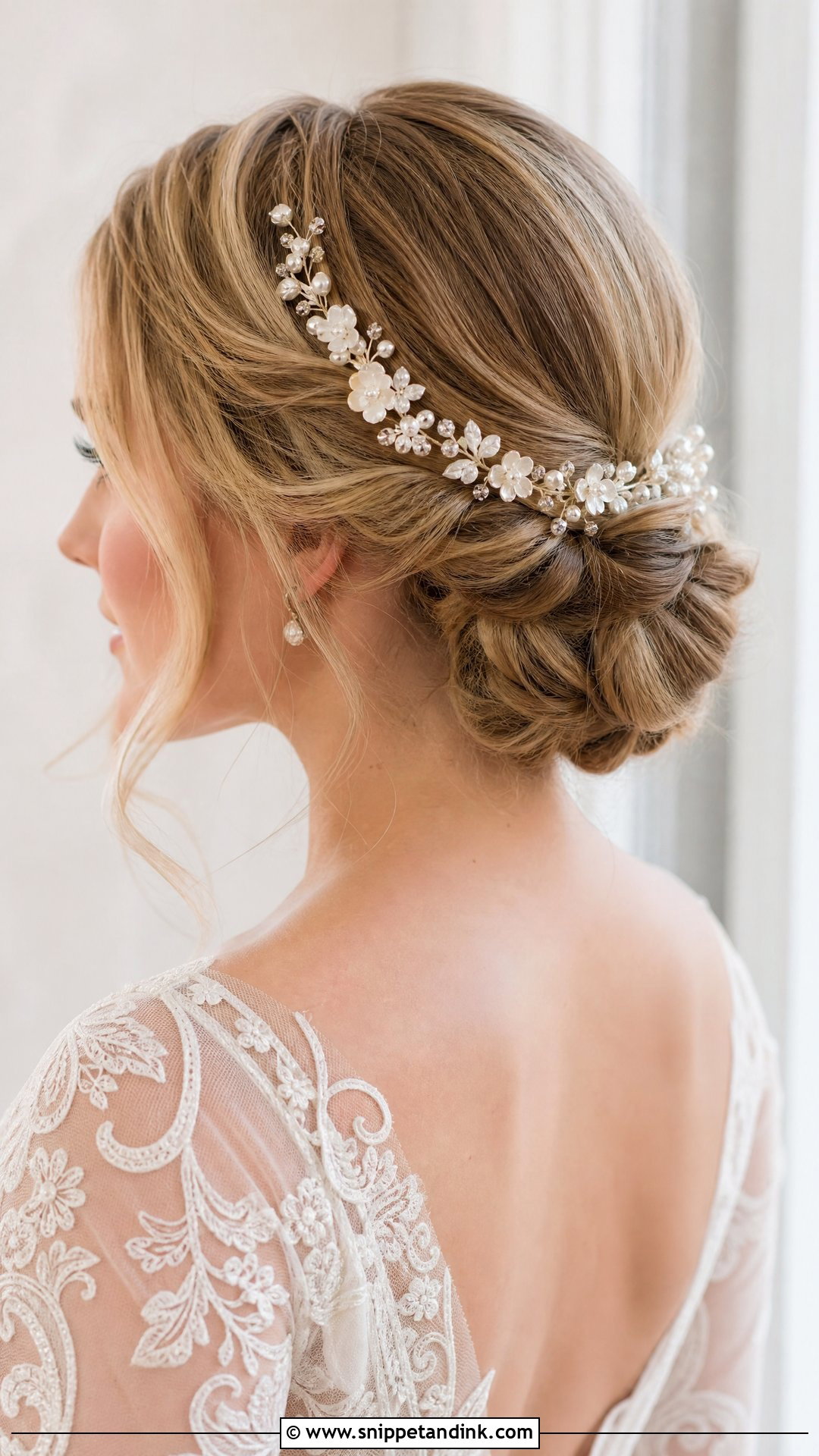 Floral Bridal Hair Vine - Snippet and Ink - 15 Floral Bridal Hair Accessories