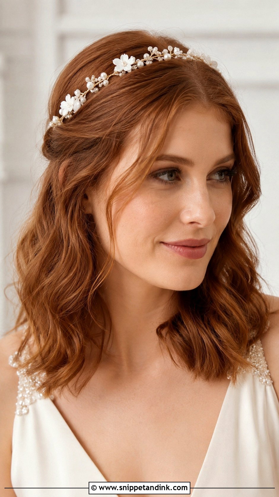Floral Bridal Headband - Snippet and Ink - 20 Flower Bridal Hair Decorations Ideas