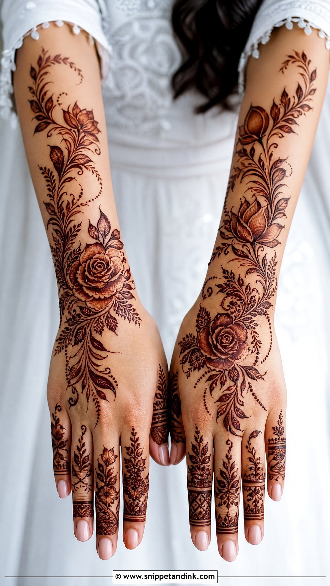 Floral Bridal Mehendi - Snippet and Ink - 30 Mehendi Looks for Bride