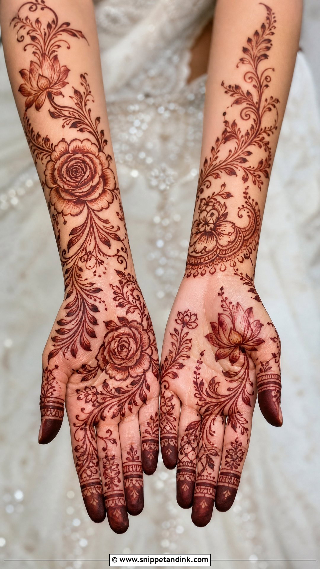 Floral Bridal Mehndi Design - Snippet and Ink - 25 Bridal Mehndi Designs Indian Weddings