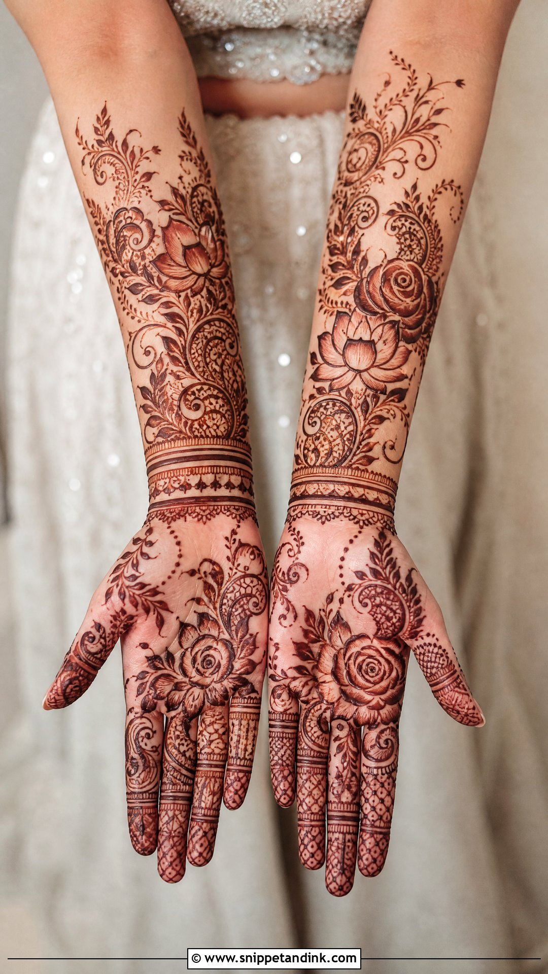 Floral Bridal Mehndi Design - Snippet and Ink - 25 Bride Mehndi Designs Indian Weddings