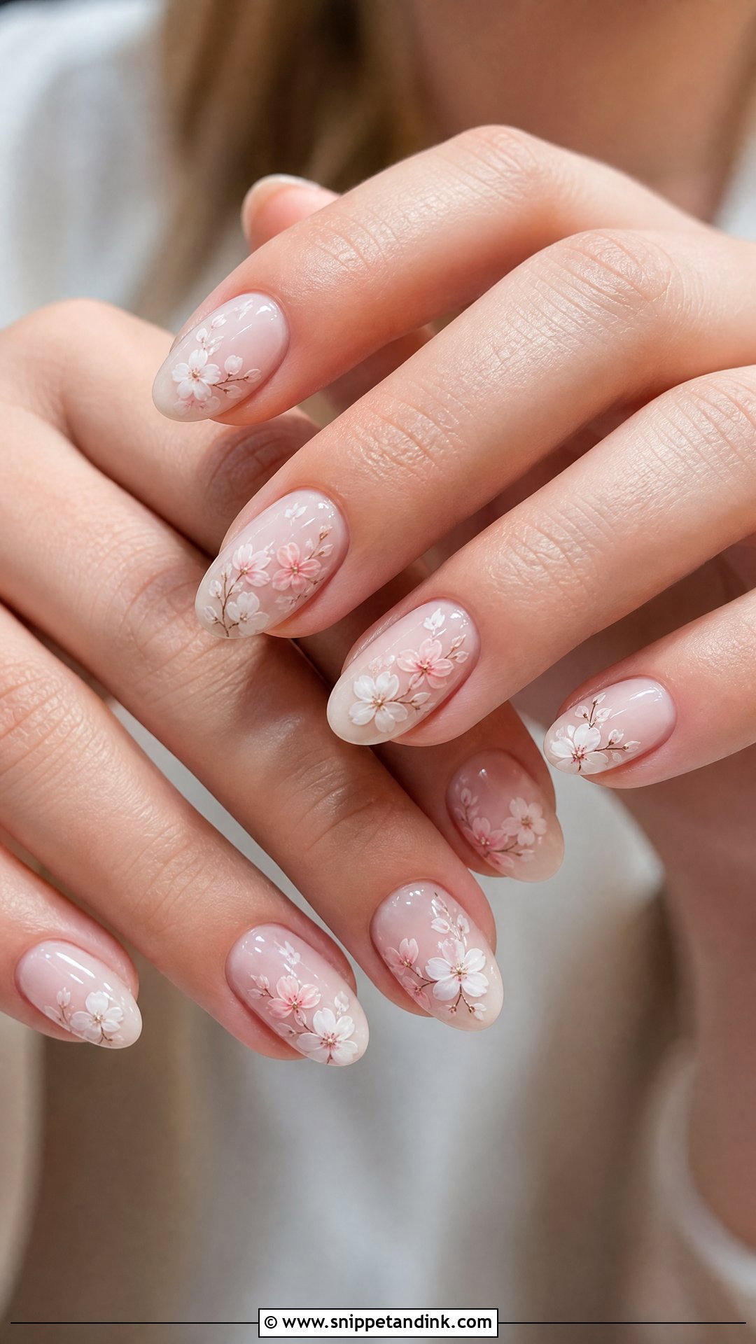Floral Bridal Nails - Snippet and Ink - 25 Bridal Wedding Nails for Bride