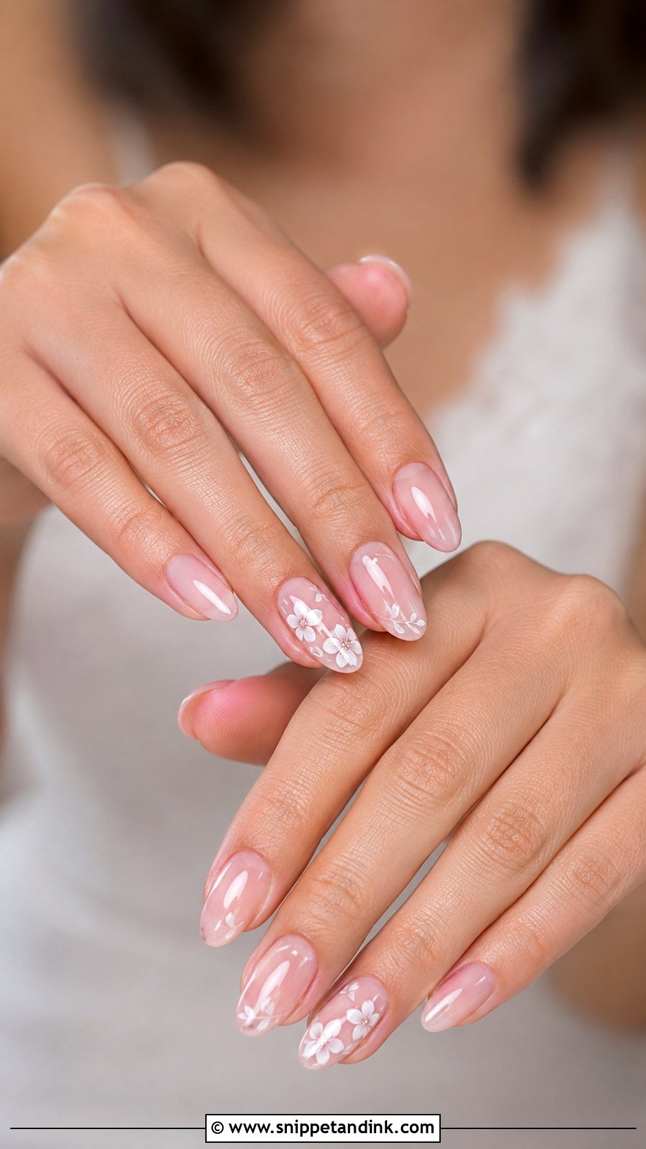 Floral Bridal Nails - Snippet and Ink - 30 Elegant Bridal Nails