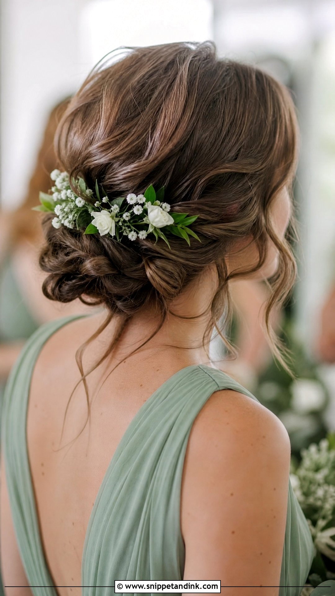 Floral Bridal Party Updo - Snippet and Ink - 15 Bridal Party Updo Ideas