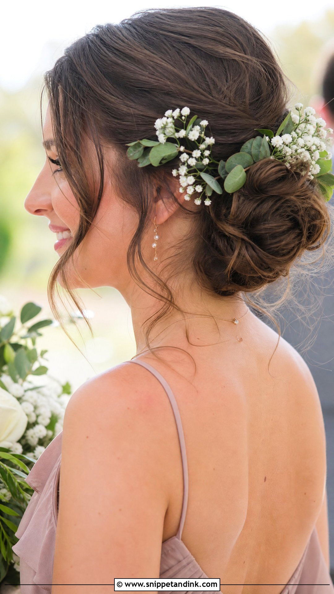 Floral Bridal Party Updo - Snippet and Ink - 15 Bridal Party Hair Updo Ideas