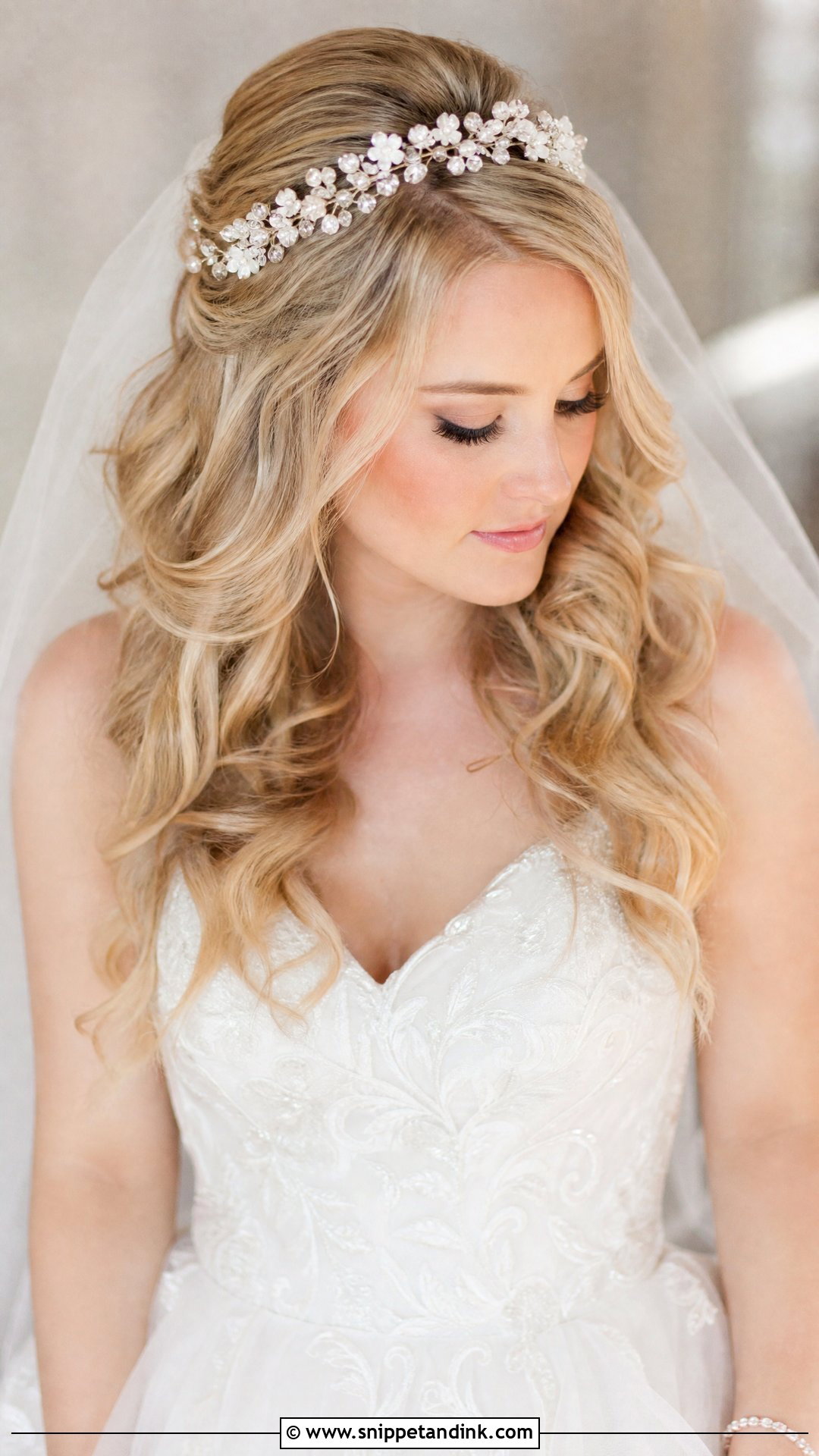 Floral Bridal Tiara - Snippet and Ink - 15 Floral Bridal Hair Accessories