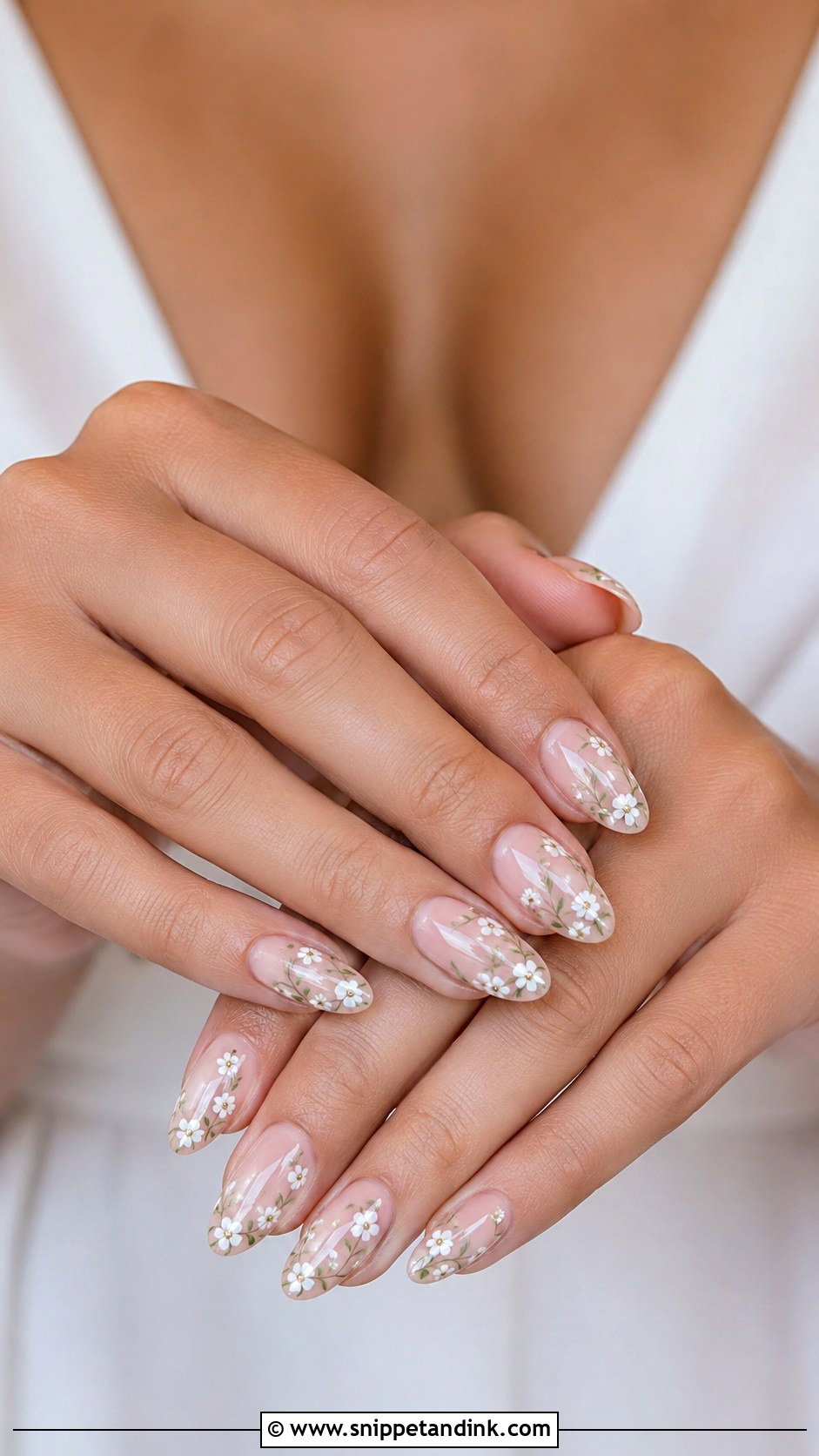 Floral Bride Nails - Snippet and Ink - 20 Bride Nails 2025