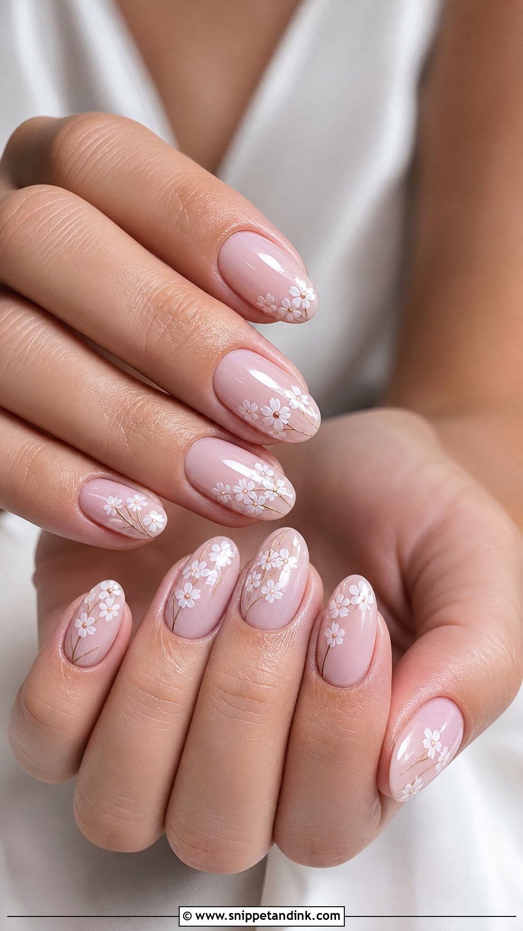 Floral Bride Nails - Snippet and Ink - 35 Bride Nails